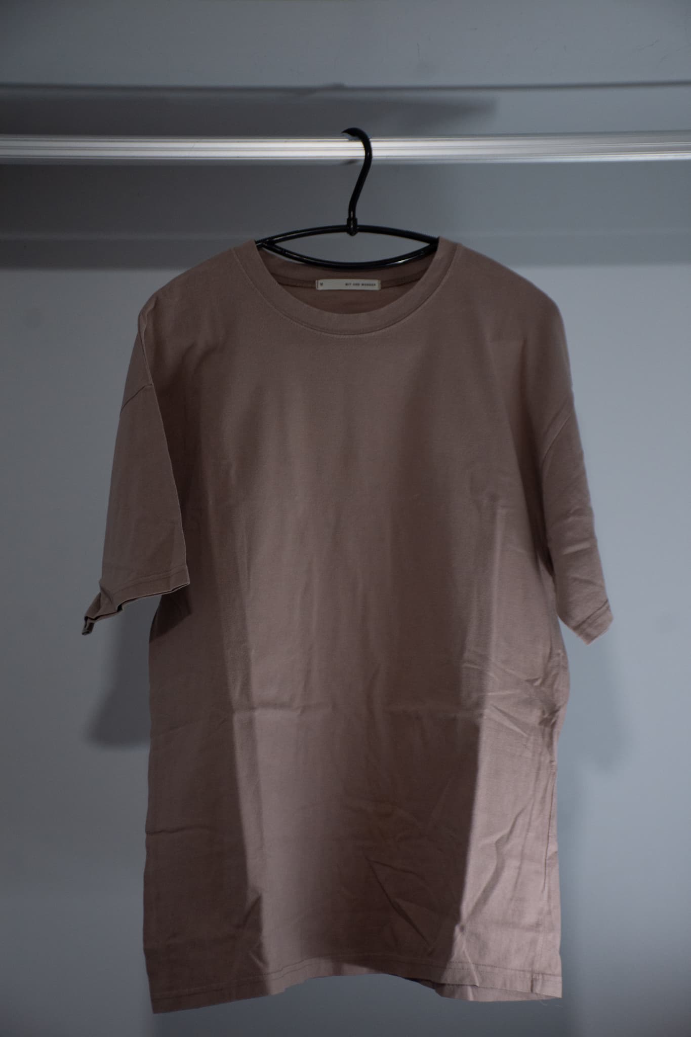 wit and wonder blushed pink plain tee