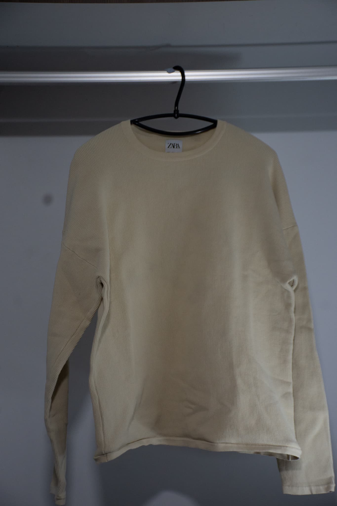 zara beige knitted pullover