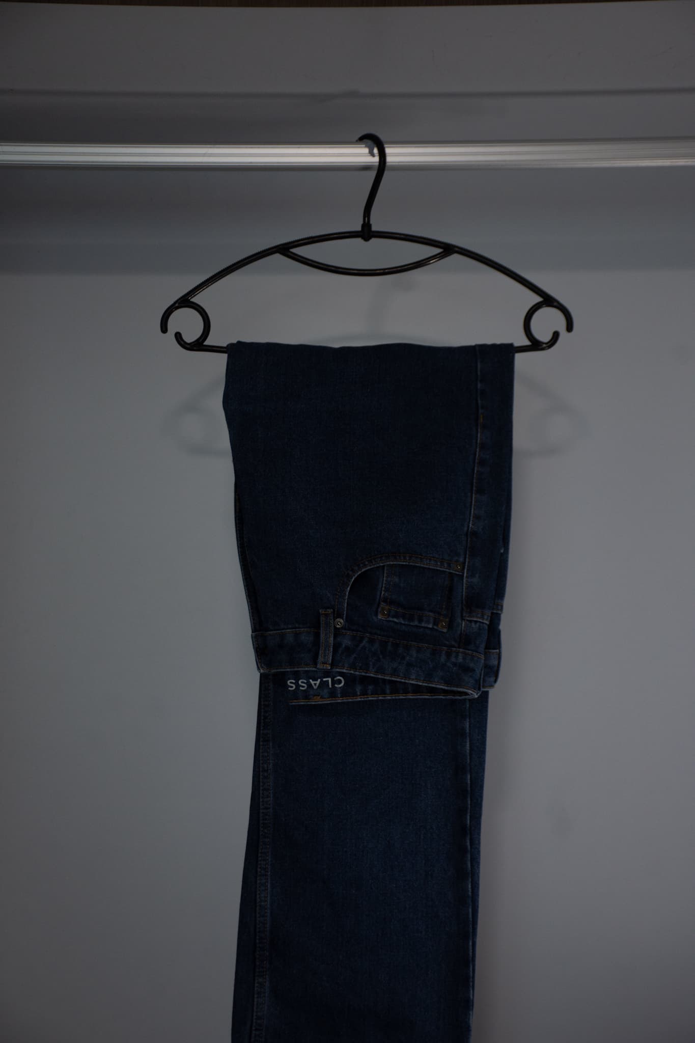 rivet workwear straight cut denim jeans